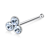 Stone Club Silver Bone Nose Stud NSKD-28